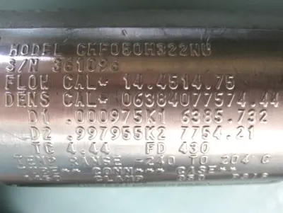 USED Micro Motion CMF050 M322NU