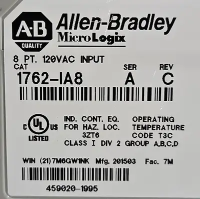 USED Allen-Bradley Allen-Bradley 1762-IA8