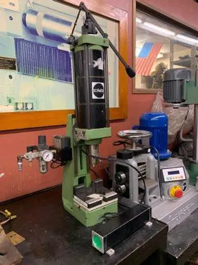 6762-230 Schmidt Precision Pneumatic Toggle Assembly Press 2″ Stroke – Germany New 1999