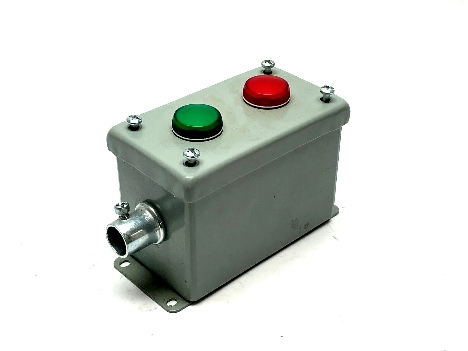 E2PBGXM | Hoffman  Pushbutton Enclosure w/ Allen Bradley Pilot Lights - Used