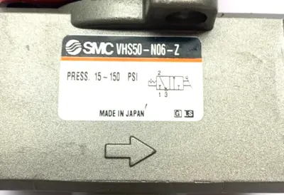 Used SMC VHS50-N06-Z Pump & Valve Parts Michigan US | Maverick Industrial Sales #1462796