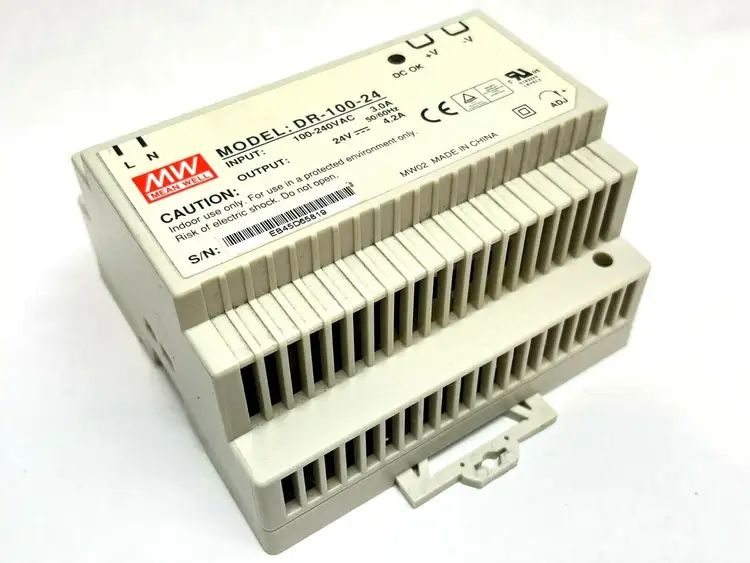 Used MEAN WELL DR-100-24 DIN Rail Power Supplies Michigan US | Maverick Industrial Sales #1410726