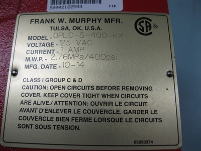 NEW Murphy OPLC-S-400-EX