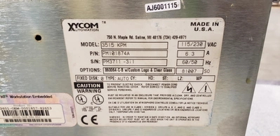 Xycom Automation Air Gauge Computer 3515 KPM