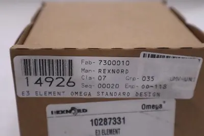Rexnord Omega E3 Element 10287331 - NEW IN BOX - STOCK GF431A