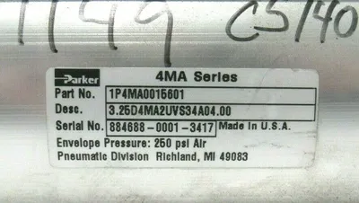 NEW PARKER 1P4MA0015601 CYLINDER 3.25D4MA2UVS34A04.00