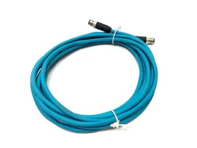USED LUMBERG AUTOMATION ETHERNET CABLE M12 4-PIN MALE TO MALE 900004064