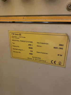 ITW GEMA APS 1 Automatic Powder Coater System & Controllers- PARTS/REPAIR