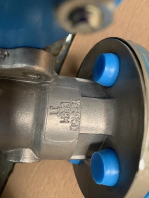 1/2" -150# Jamesbury Ball Valve Air Operated Stainless Unused