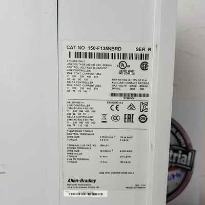 Allen-Bradley 150-F135NBRD Soft Starters & Motor Starters | American Industrial Supply Co. (6)