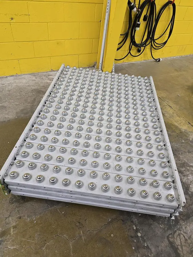 Used HYTROL ROLLER BALL TRANSFER  CONVEYOR Roller Conveyors Wisconsin US | Packer City Sales #1298027