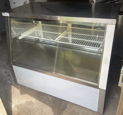 174-0062 Commercial 48” Stainless Steel Dry Glass Full Service Case