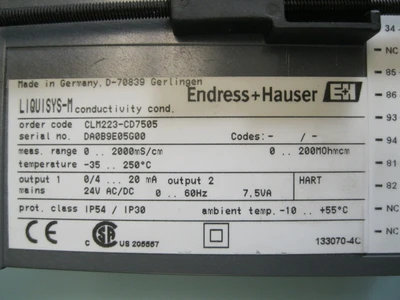 NEW Endress Hauser CLS54-ACS1212