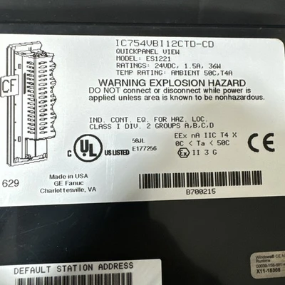 USED GE Fanuc IC754VBI12CTD-CD