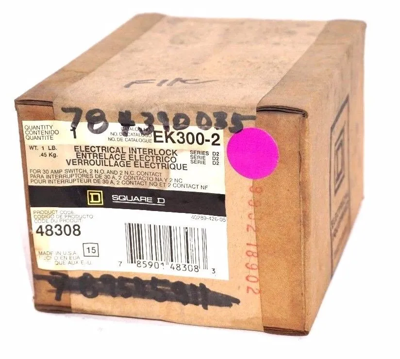 NEW SQUARE D EK300-2 ELECTRICAL INTERLOCK SWITCH EK3002