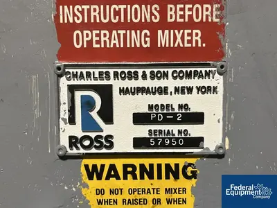 USED Ross 2 Gal Ross Planetary Mixer, Model PD 2