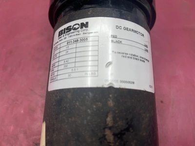 Bison 011-348-3005 330RPM 24V 1/5HP DC Gear Motor