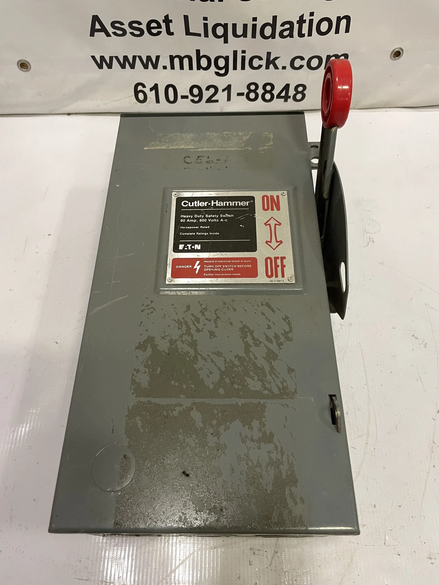 Eaton Cutler-Hammer DH362URK 60A 3 Pole Non-Fusible Safety Disconnect Switch