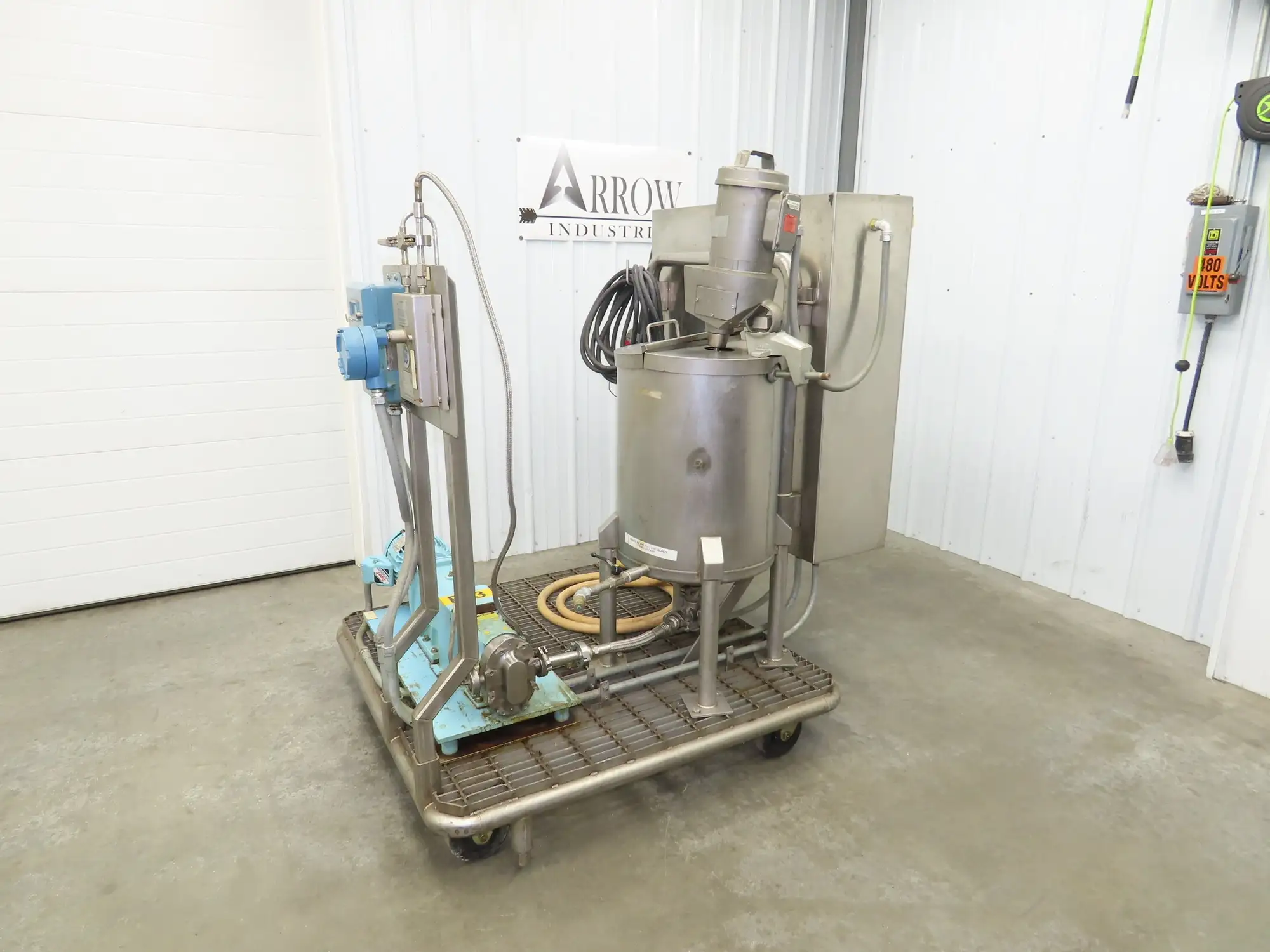 Full Jacket Steam Kettle 15 Gallon Lightnin Mixing Tank Additive Pump Flow Meter