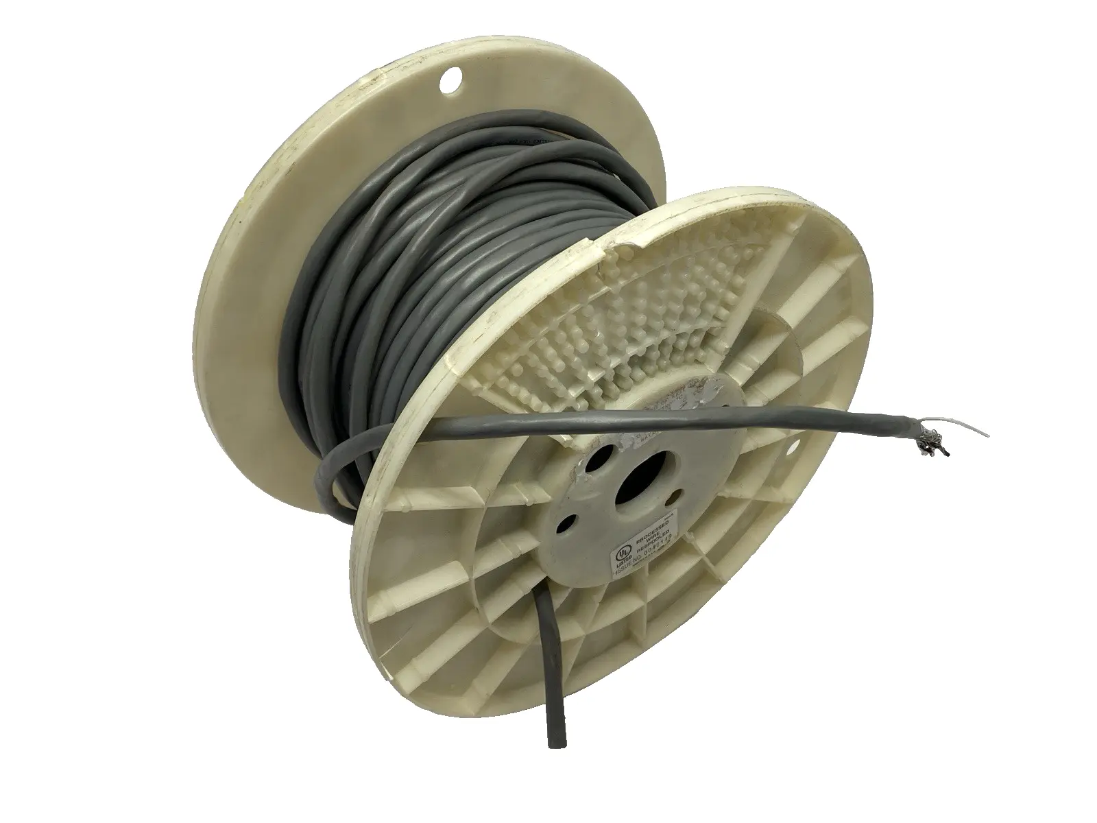 USED BELDEN PLTC CABLE 2 PAIR 18AWG SHIELDED 300V SPOOL OF 120'