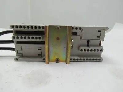 Wohner 22-0319 Bus bar adapter din rail mount 5-3/8" OAL 2-1/8" wide lot of 4
