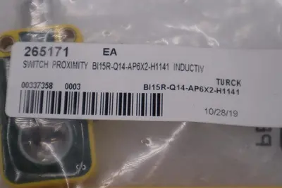 NEW TURCK BI15R-Q14-AP6X2-H1141 Inductive Proximity Sensor STOCK H1514A