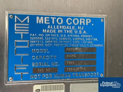 USED Metolift K-Tron Vacuum Loading System on MetoLift