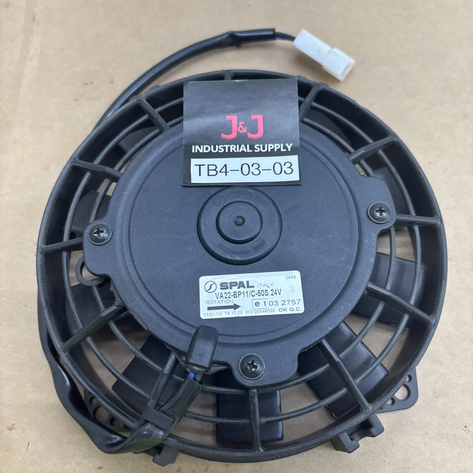 New | in-Stock Spal _UNKNOWN_ Axial Fans Indiana US | J&J Industrial Supply #1313148