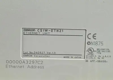 Used Omron CS1W-ETN21 PLC Ethernet Equipment South Carolina US | Palmetto Automation #1157990