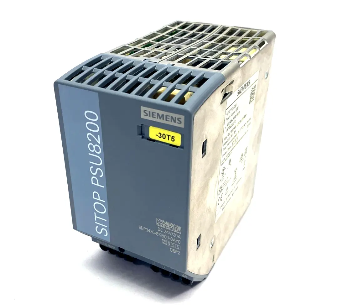 6EP3436-8SB00-0AY0 | Siemens  SITOP PSU8200 24V 20A Power Supply 400-500V 3AC - Used