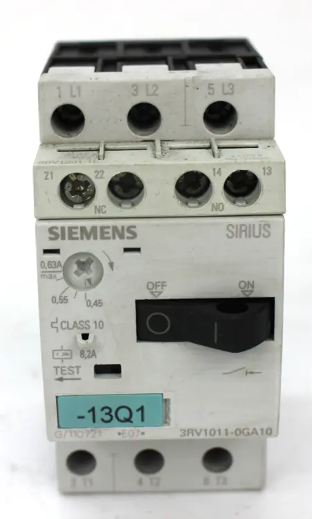 Used SIEMENS 3RV1011-0GA10 Motors (misc) | Industrial Parts R Us Inc. #359374