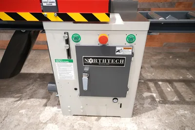 DEMO 2025 (GEN 3) Northtech NT-UCS18L Upcut Saw W/Infeed/Outfeed Tables