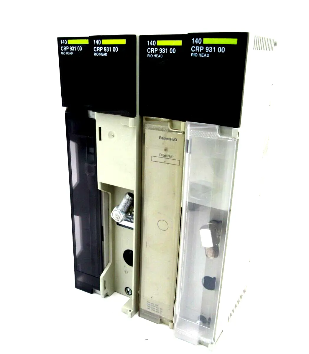 USED LOT OF 4 SCHNEIDER AUTOMATION 140-CRP-931-00 RIO HEAD S908 1CH 140CRP93100