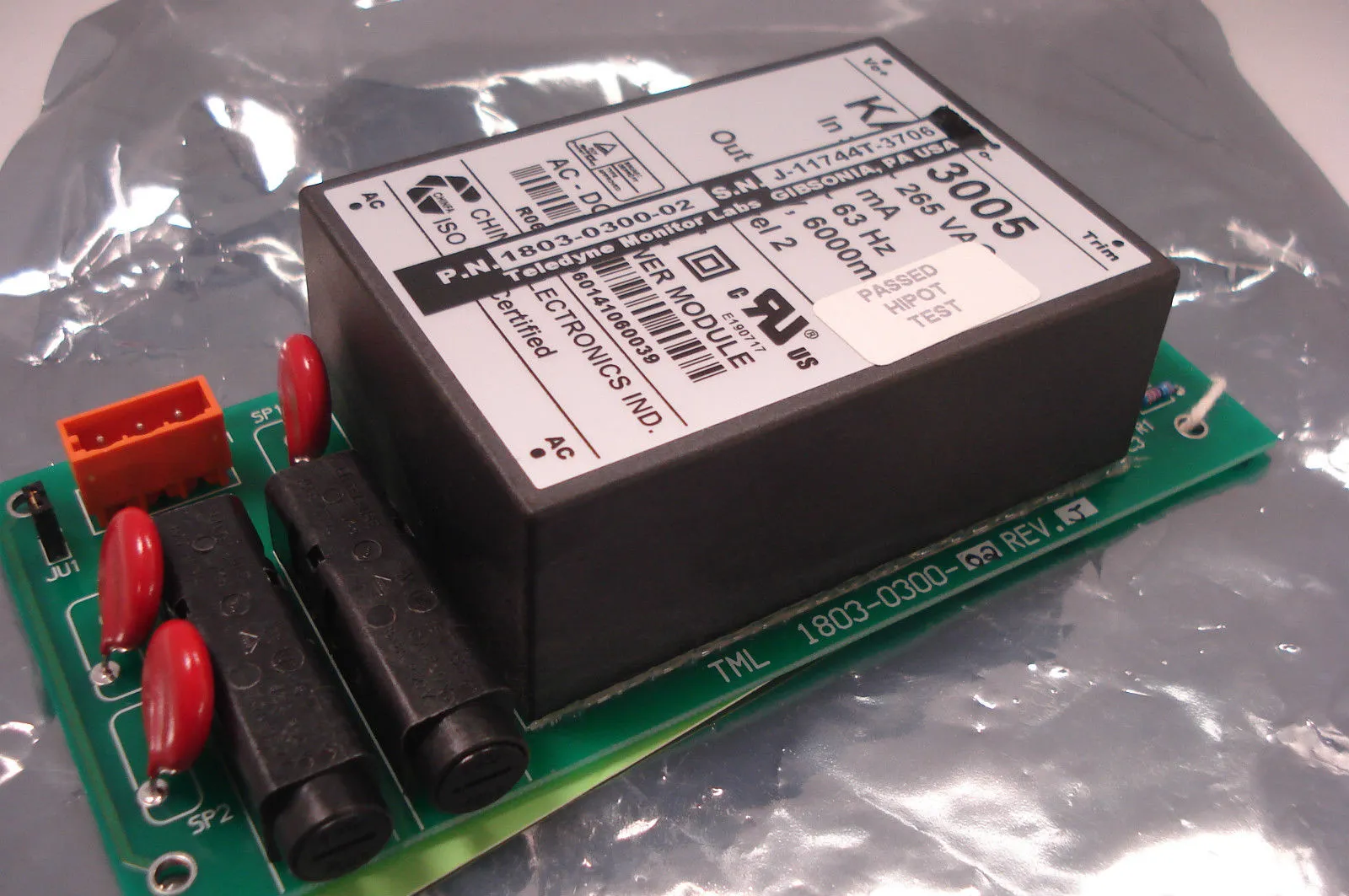 NEW POWER SUPPLY TML 1803-0300-02 REV. J