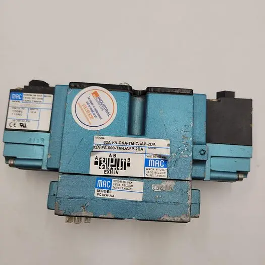 Used MAC MAC 82A-FA-CKA-TM-DAAP-2DA PNEUMATIC SOLENOID VALVE & MAC FC82A-AA Solenoid Valves | ND Industrial Surplus #1219288