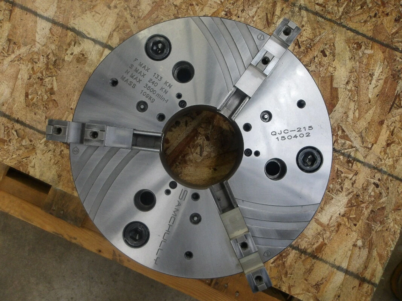 Samchully 15" 3 Jaw Quick-Jaw-Change Power Chuck QJC-215 (STK)