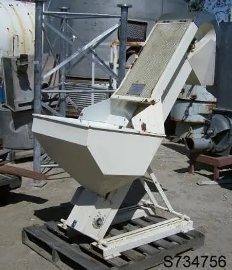 Hopper, 5 CF, C/st, Inclined Belt Disch, Feed Hopper, #S734756