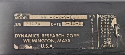 DYNAMICS RESEARCH SST-E-2-9-0 ENCODER