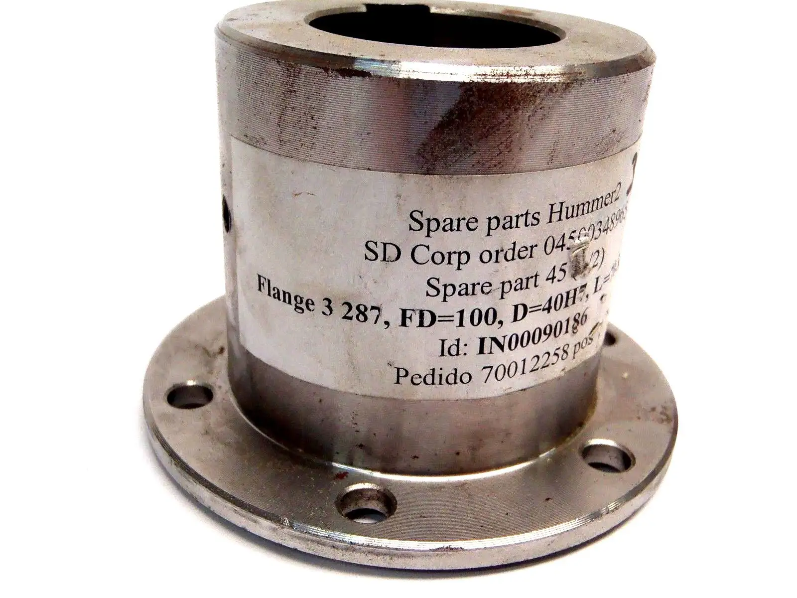 Used SD Corp Flange w/ Key 6885/1 FD 100 D 40H7 L 70.3 6 Bolt Miscellaneous Equipment (Metalworking) Michigan US | Maverick Industrial Sales #1396695
