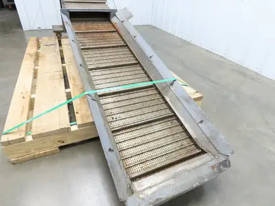 Turbo Chip Conveyor 16"W x 60" Infeed 40-43" Discharge Height  *No Drive*