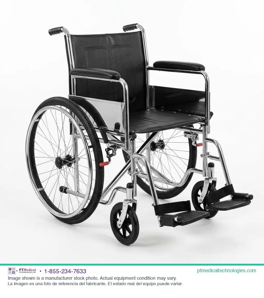 Used WHEEL CHAIR Wheel Chair Standard Manual Mobility Wheelchair Home Care / Nursing Supplies Texas US | PT Medical Technologies #1458510