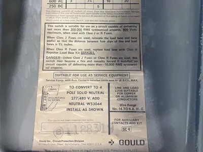 Used GOULD F351 Disconnects Ohio US | HGR 24 #1518367