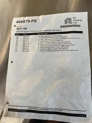 USED AMAT 0240-76735
