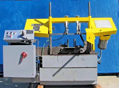 W. F. Wells and Sons Horizontal Band Saw Bandsaw with Coolant Pump & New Blade