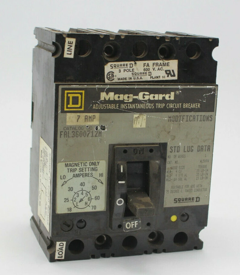 Used Square D FAL36007 Circuit Breakers California US | Davliegogo LLC #1705239