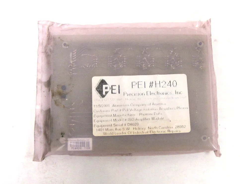 NEW PRECISION ELECTRONICS INC. H240-11058 ISO AMPLIFIER MODULE