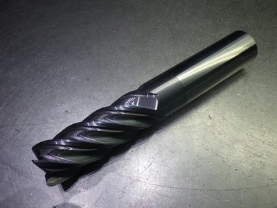 Monster 1" 5 Flute Carbide CR LG Endmill 1" Shank .06" R 295-031002B (LOC252)