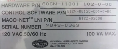 NEW BARBER COLMAN MACO 8000