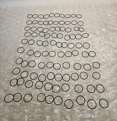 SILICON O RINGS 70 BUNA SIZE 021