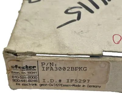 NEW EFECTOR IFA3002-BPKG-IF5297 INDUCTIVE SENSOR IFA3002BPKGIF5297